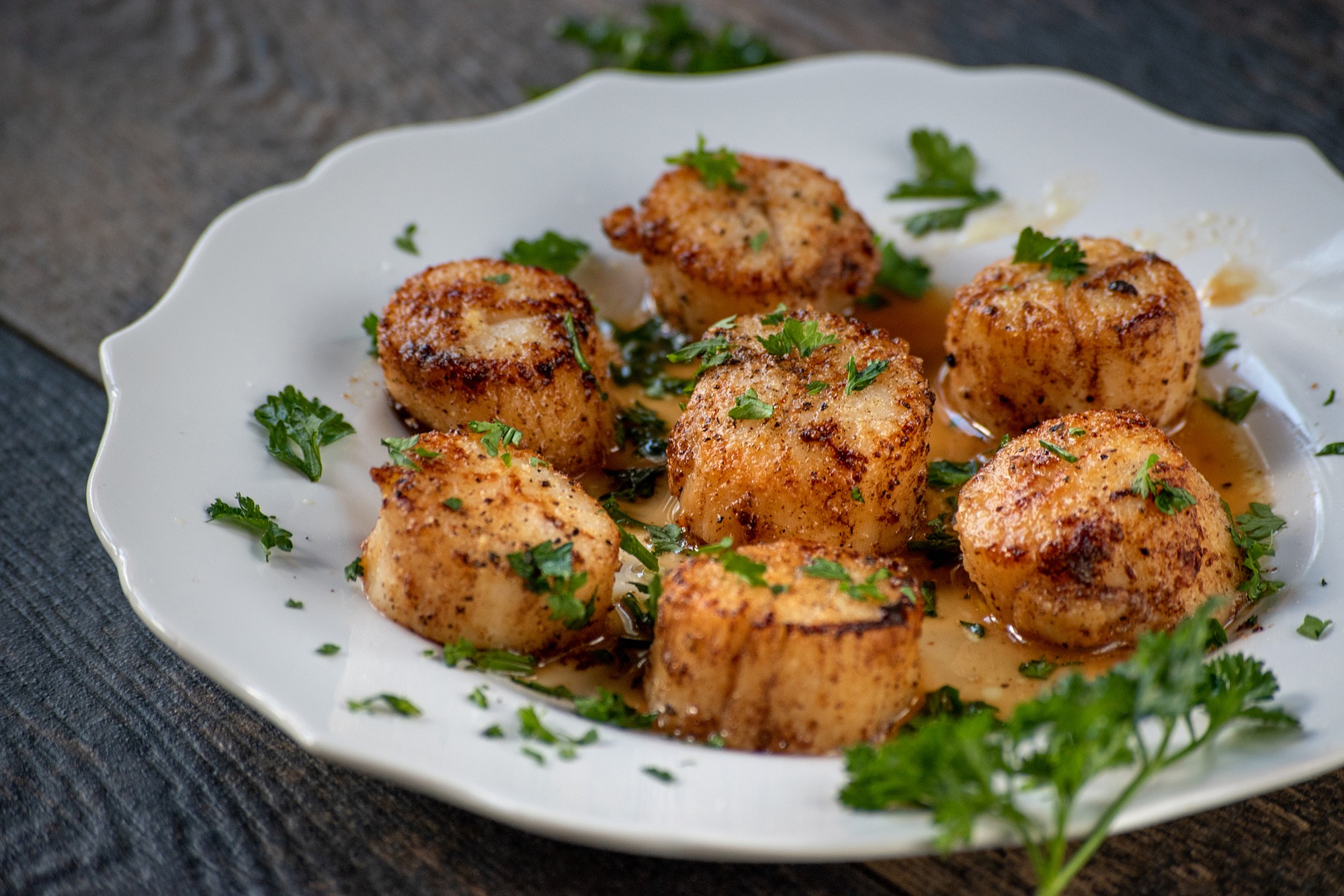 pan-fried scallops