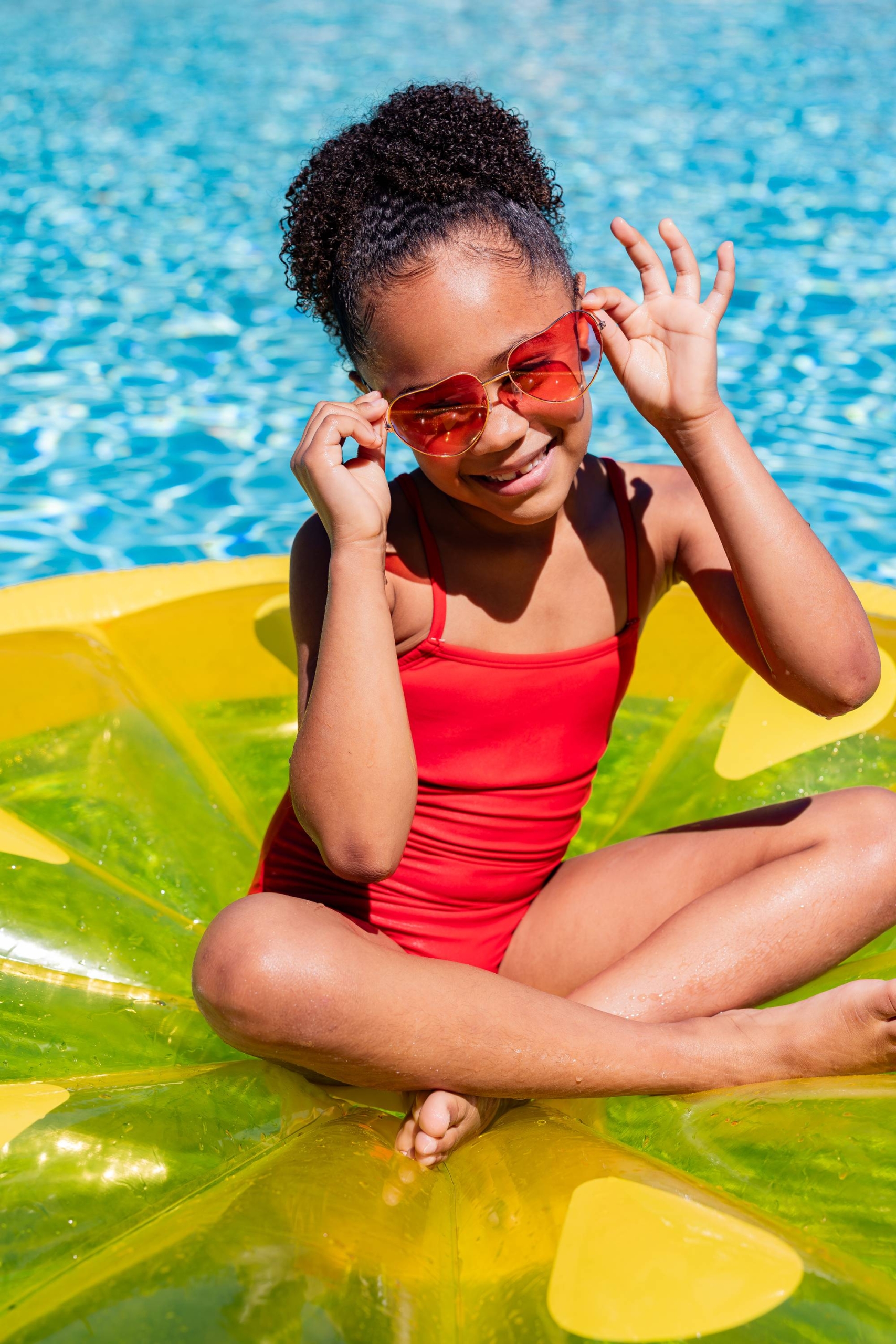 Girl in a pool